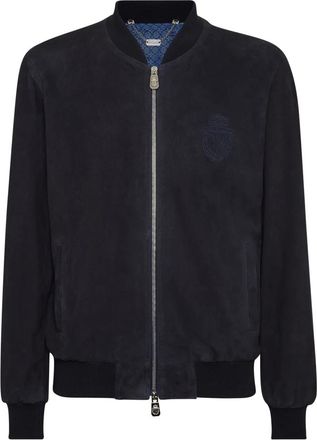 Billionaire Boys Club Jassen, Heren, Blauw, 2Xl, Leer, Leren Bomberjack