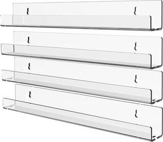 OEM Estanter&iacute;a Flotante De Pared De 38 Cm (15 Pulgadas) - Estanter&iacute;as Invisibles Para Libros, Especias Y Almacenamiento En El Ba&ntilde;o (paquete De 6)