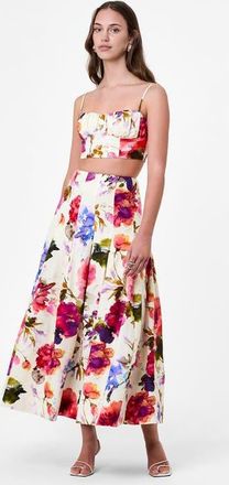 Nicholas Yulia Top in Watercolor Flora at Nordstrom, Size 12