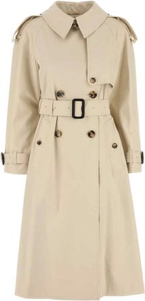 Burberry Trench coat Fitzrovia in gabardine - - Coats - Donna - Beige - M