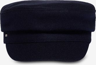 Max Mara Kappe mit Schirm aus Wolle Angora