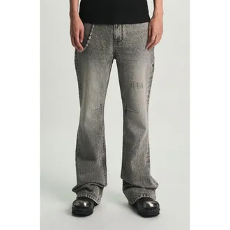 Rta Mael Slim Flare Jeans in Stone Haze at Nordstrom, Size 40