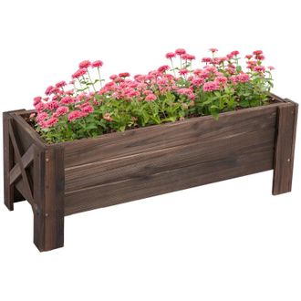 OUTSUNNY Garden Raised Bed 100x36.5x36 cm | TJ Hughes