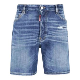 Dsquared2 Denim Shorts, male, Blue, Size: M Marine Shorts