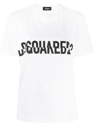 Dsquared2 logo T-shirt - women - Cotton - S - White