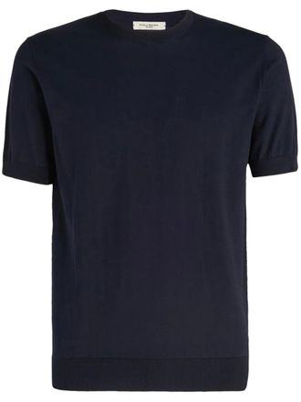 Tシャツ・カットソー PAOLO PECORA Men T Shirts LF03241698993 Blue Paolo Pecora silk-blend T-shirt | Blue | FARFETCH