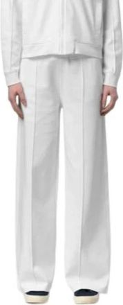K-Way Loyre Interlock Broek - Dames - Wijde Broeken - Wit - L - Katoen - Broeken