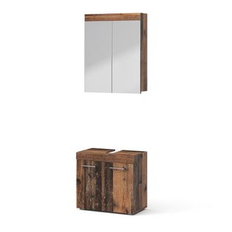 Vicco Conjunto De Muebles De Ba&ntilde;o Luna, Estilo Antiguo, 2 Partes