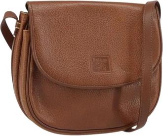 Burberry Pre-owned Vintage Schoudertas - Dames - Vintage Schoudertas - Bruin - ONE Size - Leer - Vintage