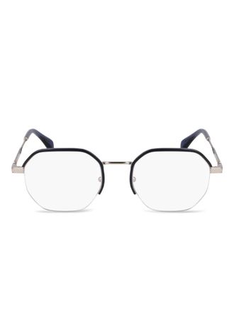 Paul Smith geometric-frame glasses - Silver