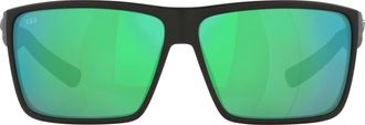 Costa 63mm Polarized Oversize Square Sunglasses in Green Mirror at Nordstrom