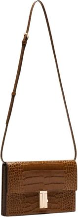 Tom Ford Tassen, Dames, Bruin, ONE Size, Leer, Croc Mini Tas