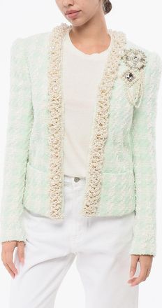 Balmain Blazer in Tweed SIDE TO SIDE con Perle Decorative Balmain
