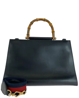 Gucci Bamboo Nymphaea Handbag (Authentic Pre-Loved)