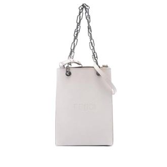 Fendi Pre-owned Tote Bags, female, White, Size: ONE SIZE Pre-owned Vintage Satchel