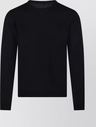 Roberto Collina ribbed round neck sweater with long sleeves