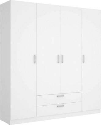 Dmora Guardaroba grande Acomizza, Mobile camera da letto, Cabina armadio portabiti, Armadio appendiabiti, 200x52 h215 cm, Bianco - Dmora