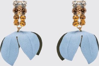 Marni Orecchini fiore in ottone e cristalli Marni