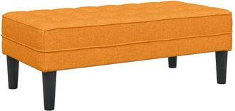 vidaXL vidaXL Bench Dark Yellow 113 x 57 x 39 cm Fabric