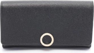 Bulgari Pre-owned Wallets, male, Black, Size: ONE SIZE Pre-owned Long Wallet (bi-fold)