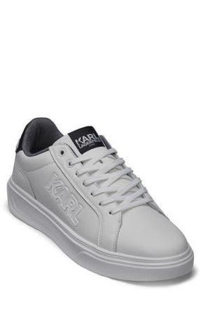 Karl Lagerfeld Side Karl Low Top Sneaker in White at Nordstrom Rack, Size 11.5