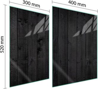 OEM Placa Protectora De Vidrio Para Estufa 70x52 Le&ntilde;a