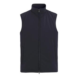 Oscar Jacobson Vests, male, Blue, Size: XL Padded Liner Vest ZIP