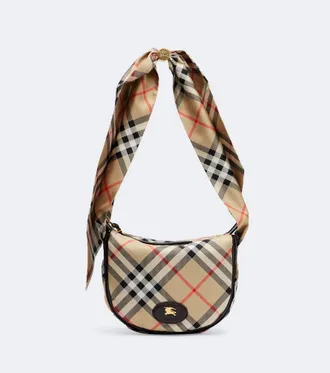Burberry Borsa a spalla Burberry Check in seta