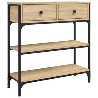 vidaXL Vidaxl - Mesa Consola Madera De Ingenier&iacute;a Roble Sonoma 72,5x25x75 Cm