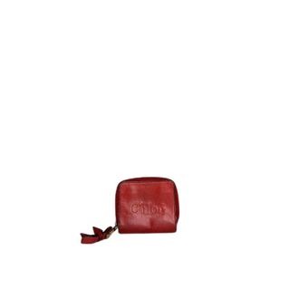 Chlo&eacute; Pre-owned Wallets, female, Red, Size: ONE SIZE Pre-owned Compact Zip Wallet