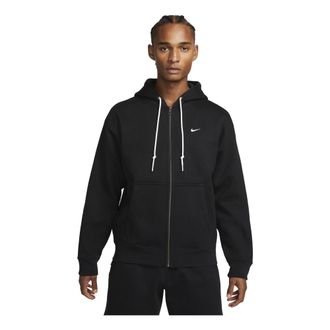 Nike Solo Swoosh Mens Full-Zip Hoodie Black DR0403-010