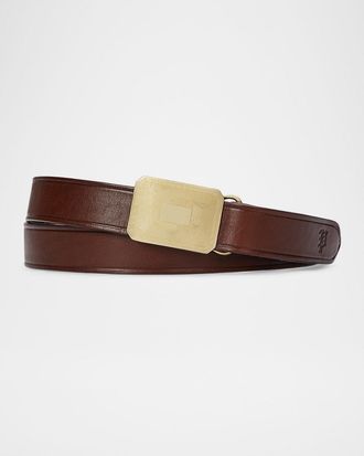 Polo Ralph Lauren Engine Turn Leather Belt