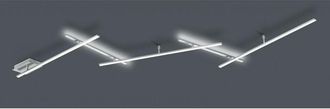 Trio Indira Plaf&oacute;n-aplique 5 Varillas Orientables Retroiluminaci&oacute;n N&iacute;quel L245 Cm Lighting
