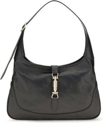 Gucci Jackie 1961 Hobo Bag - Dames - Tassen - Zwart - Maat: ONE Size Leer