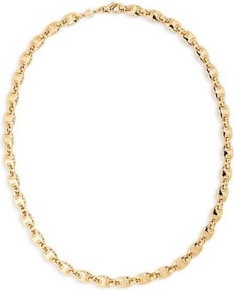 Tory Burch Delicate Gemini Link Necklace in Light Brass at Nordstrom