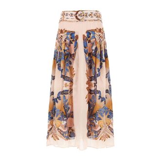 Farm Rio FARM Rio, Midi Skirts, female, Multicolor, Size: XS Gonne