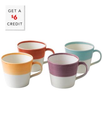 Royal Doulton 1815 Brights Mugs (Set Of 4) With $6 Credit
