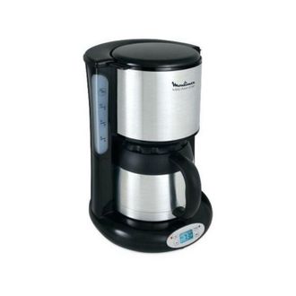 Moulinex Cafetera Aislante Programable 12 Tazas 800w Negro / Acero Inoxidable - Ft362811