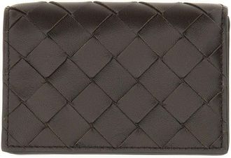 Bottega Veneta Woven Business Card Holder-Donna