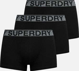 Superdry Mens Superdry Mens Trunk Triple Pack Boxer Shorts - Black - Size: 33/32/32