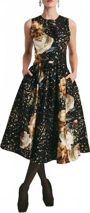 byTiMo Taffeta Midi Dress In Dark Rose