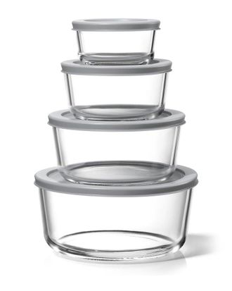 Sorbus 4-Pack Glass Food Storage Containers With Lids