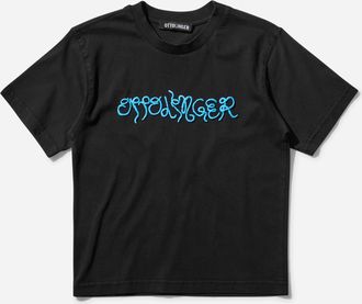 Ottolinger Women s Fitted Puffy Logo T-Shirt Black Wash