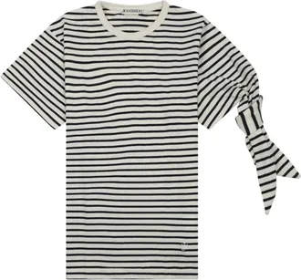 J.W.Anderson T-shirt met geknoopte mouwen - Dames - Tops - Veelkleurig - Maat: L Katoen