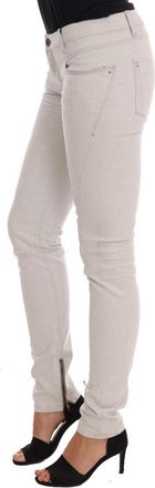 Costume National Womens White Cotton Stretch Slim Jeans Clothing