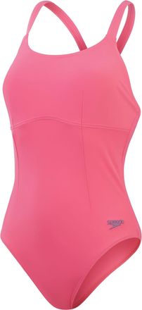 Speedo Dames/Dames Eendelig Zwempak Met Gekruiste Rug (Roze)