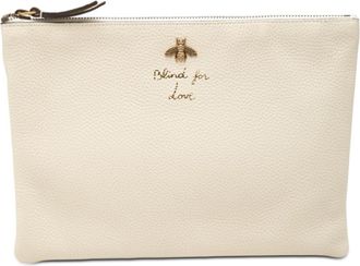 Gucci Ivory Leather Clutch Bag (Pre-Owned)