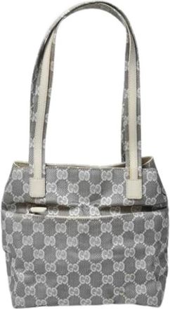 Gucci Pre-owned Vintage Tote Bag - Dames - Vintage Shopper - Grijs - ONE Size - Vintage