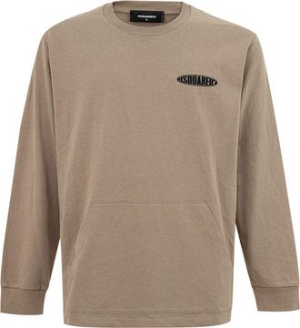 Dsquared2 Beige Cotton Mens T-Shirt