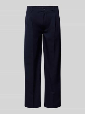 Jack & Jones Jack & Jones Baggy Fit Anzughose mit Bundfalten Modell Julian in Marine, Gr&ouml;&szlig;e XL